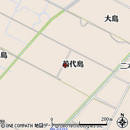 秋田県にかほ市象潟町苗代島周辺の地図