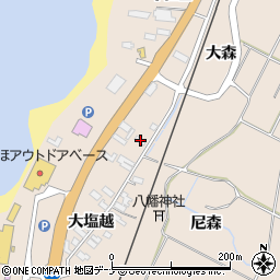 秋田県にかほ市象潟町琴和喜11周辺の地図