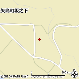 秋田県由利本荘市矢島町坂之下大石原46周辺の地図