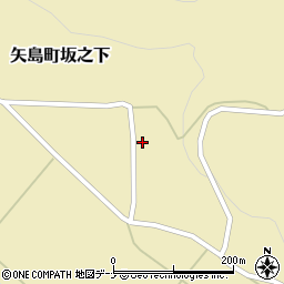 秋田県由利本荘市矢島町坂之下大石原24周辺の地図