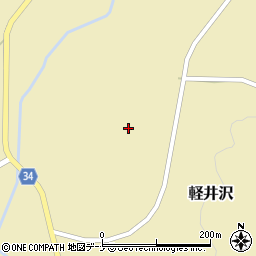 秋田県雄勝郡羽後町軽井沢軽井沢周辺の地図