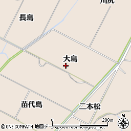 秋田県にかほ市象潟町（大島）周辺の地図