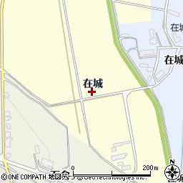 秋田県横手市平鹿町醍醐在城周辺の地図