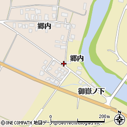 秋田県由利本荘市矢島町元町郷内70周辺の地図