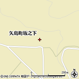 秋田県由利本荘市矢島町坂之下大石原31周辺の地図