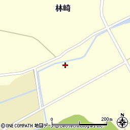 秋田県雄勝郡羽後町林崎家ノ前周辺の地図