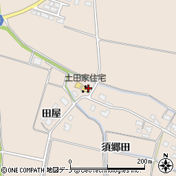 秋田県由利本荘市矢島町元町相庭舘周辺の地図