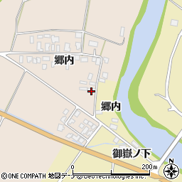 秋田県由利本荘市矢島町元町郷内52-4周辺の地図