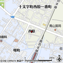 秋田県横手市十文字町腕越（西原）周辺の地図