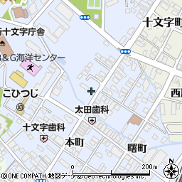 秋田県横手市十文字町十文字58周辺の地図