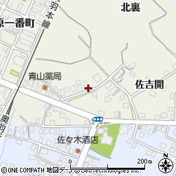 秋田県横手市十文字町腕越佐吉開周辺の地図