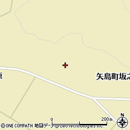秋田県由利本荘市矢島町坂之下中屋敷周辺の地図