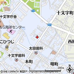 秋田県横手市十文字町十文字52-6周辺の地図