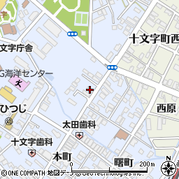 秋田県横手市十文字町十文字51周辺の地図