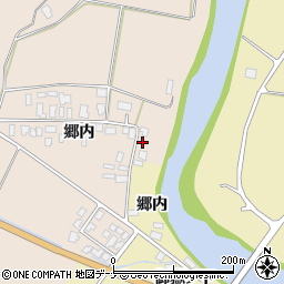 秋田県由利本荘市矢島町元町郷内4周辺の地図