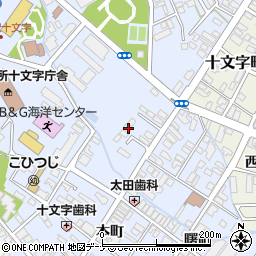 秋田県横手市十文字町十文字52-5周辺の地図