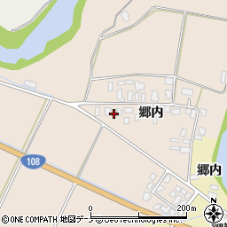 秋田県由利本荘市矢島町元町郷内39周辺の地図