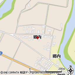 秋田県由利本荘市矢島町元町郷内周辺の地図