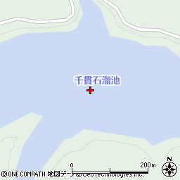 千貫石溜池周辺の地図