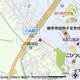 秋田県横手市十文字町十五野新田十文字下タ周辺の地図