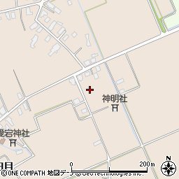 秋田県横手市十文字町鼎上野村周辺の地図