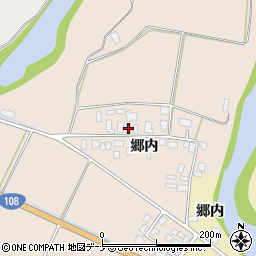 秋田県由利本荘市矢島町元町郷内11周辺の地図