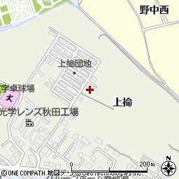 秋田県横手市十文字町腕越（上掵）周辺の地図