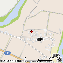 秋田県由利本荘市矢島町元町郷内10-1周辺の地図