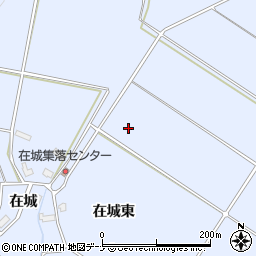 秋田県横手市増田町亀田（在城東）周辺の地図