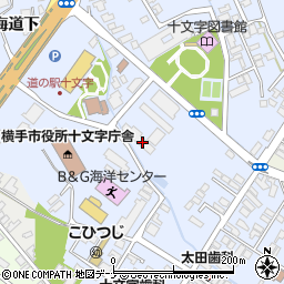 秋田県横手市十文字町十文字55-2周辺の地図