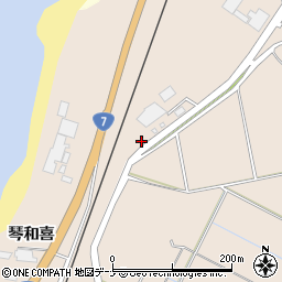 秋田県にかほ市象潟町二階谷地周辺の地図