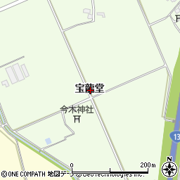 秋田県横手市十文字町上鍋倉宝龍堂周辺の地図
