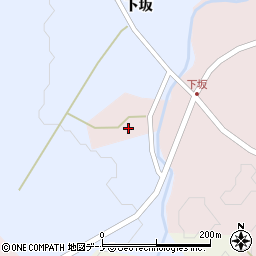 秋田県にかほ市馬場（冬師山）周辺の地図