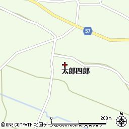秋田県横手市十文字町睦合太郎四郎周辺の地図
