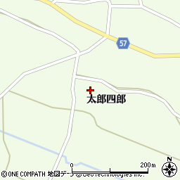 秋田県横手市十文字町睦合（太郎四郎）周辺の地図