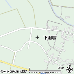 秋田県横手市十文字町植田下羽場周辺の地図