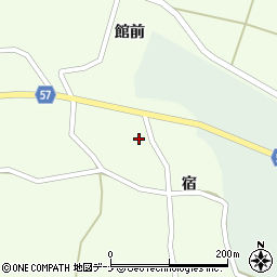 秋田県横手市十文字町睦合（宿）周辺の地図