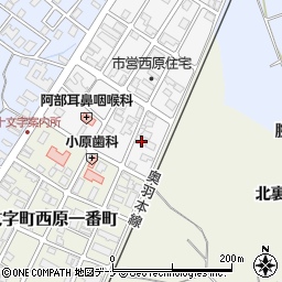 秋田県横手市十文字町西原二番町34周辺の地図