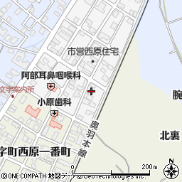 秋田県横手市十文字町西原二番町33周辺の地図