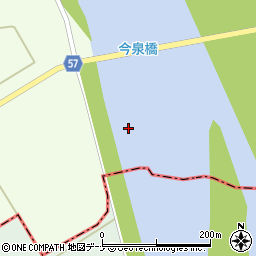 雄物川周辺の地図