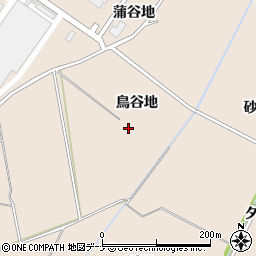 秋田県にかほ市象潟町鳥谷地周辺の地図