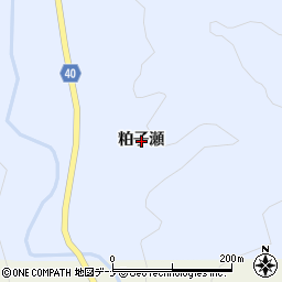 秋田県横手市山内南郷粕子瀬周辺の地図