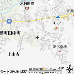 秋田県由利本荘市矢島町田中町57周辺の地図