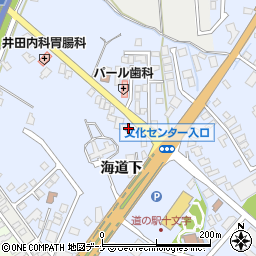 秋田県横手市十文字町海道下37-1周辺の地図