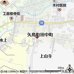 秋田県由利本荘市矢島町田中町114周辺の地図