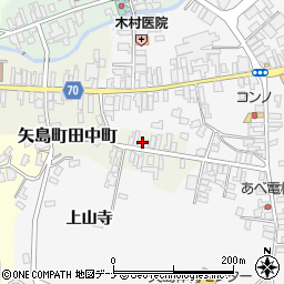秋田県由利本荘市矢島町田中町65周辺の地図