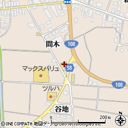 秋田県由利本荘市矢島町元町間木60周辺の地図