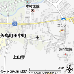 秋田県由利本荘市矢島町田中町62周辺の地図