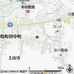秋田県由利本荘市矢島町田中町58周辺の地図