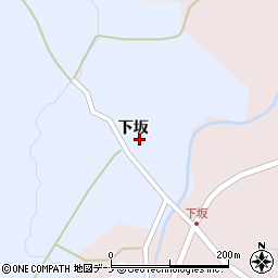 秋田県にかほ市院内下坂周辺の地図